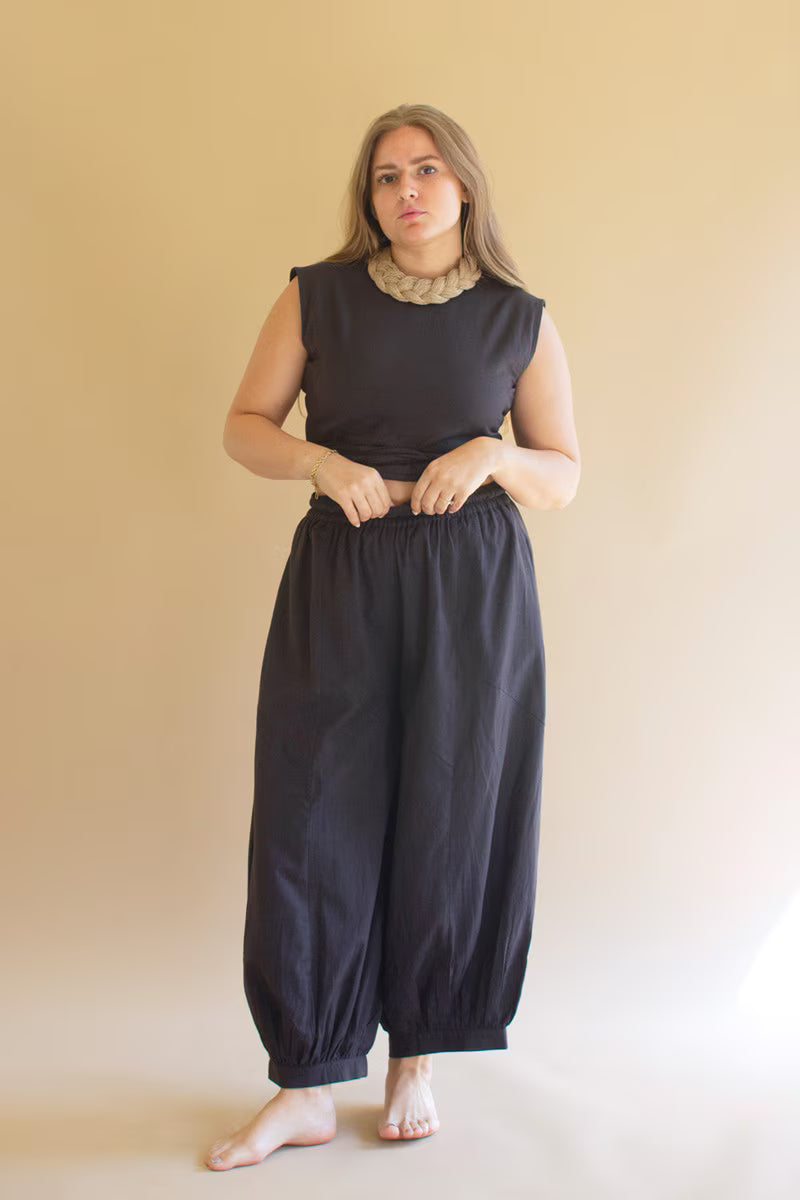 Midnight Convertible Wrap Blouse