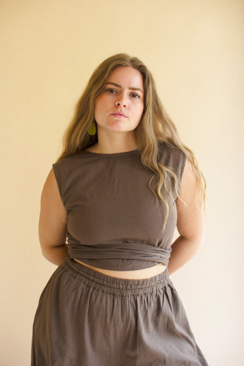Oregano Convertible Wrap Blouse