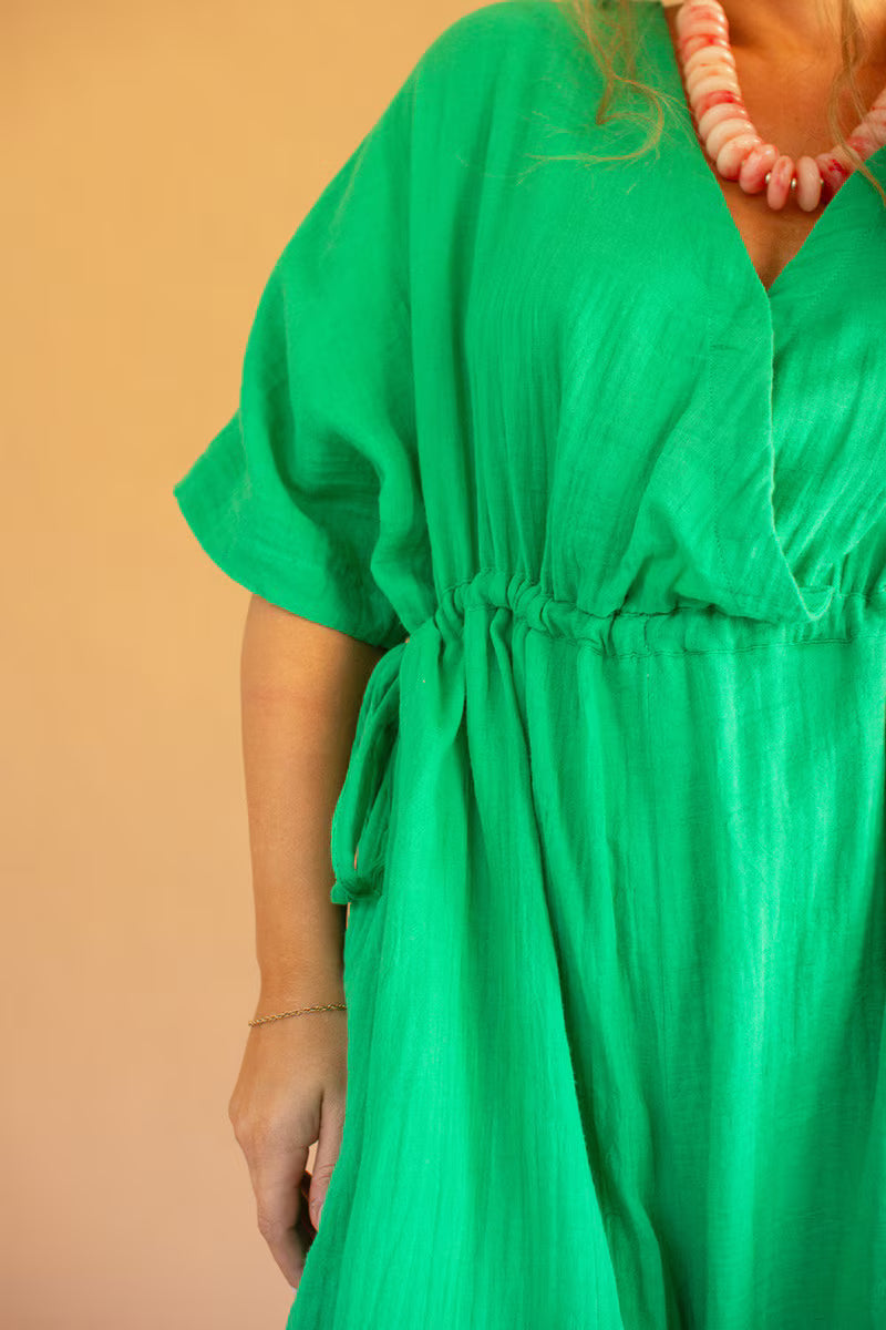 Kale Jumper with Drawstring Waist