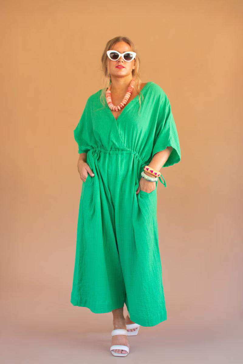 Kale Jumper with Drawstring Waist