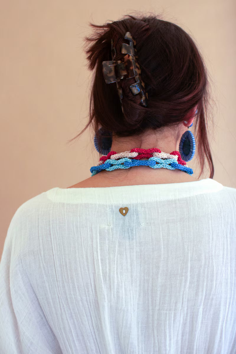 Cotton Jumper with Drawstring Waist