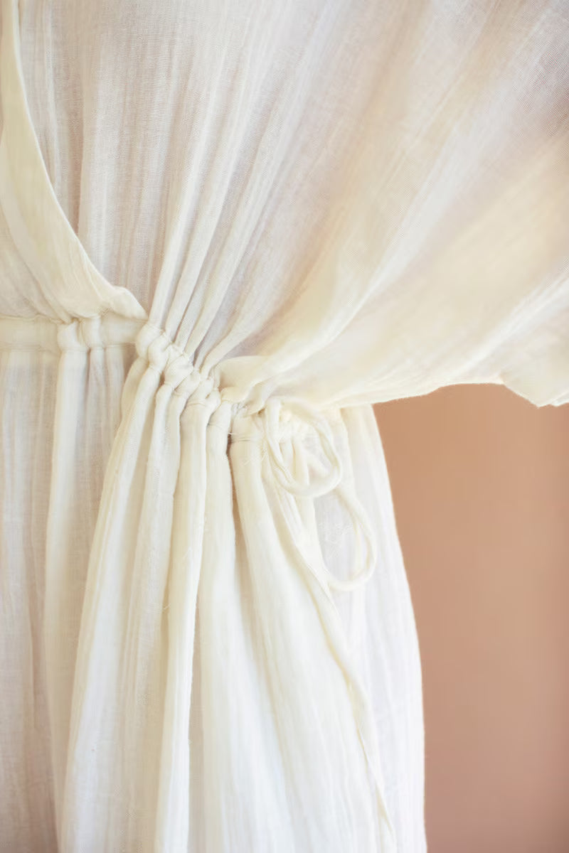 Cotton Jumper with Drawstring Waist