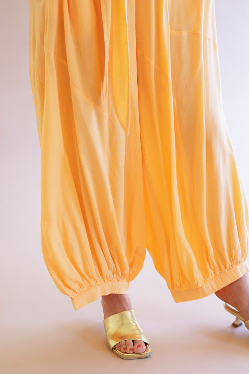 Cumin Challis Drawstring Balloon Pant