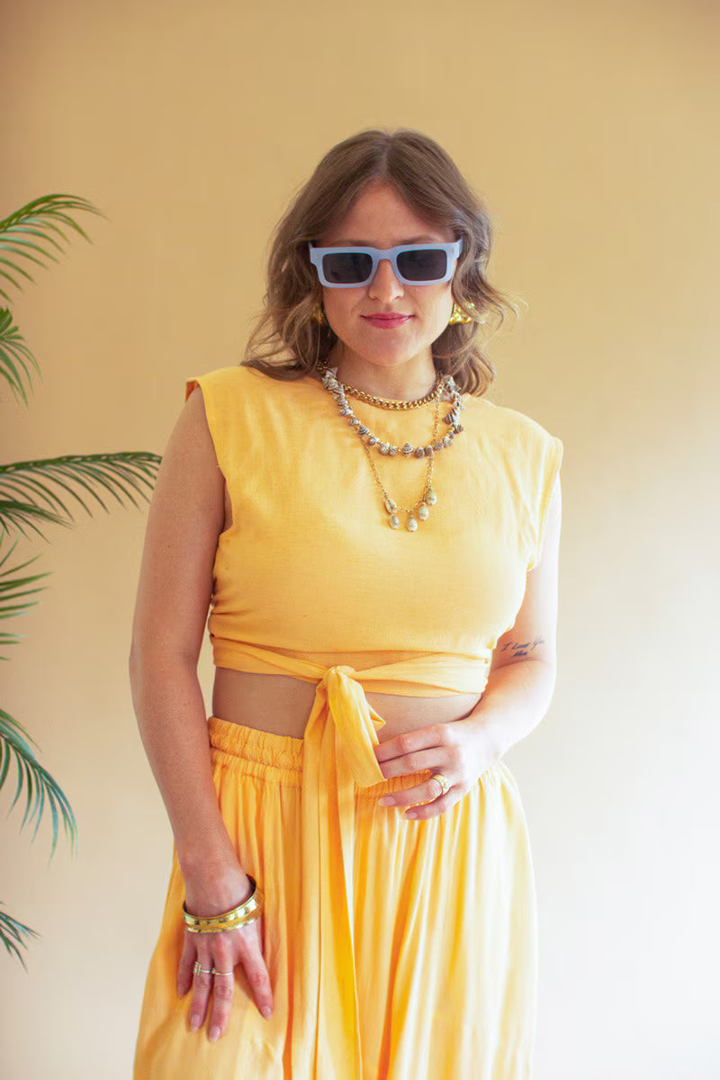 Cumin Convertible Wrap Blouse