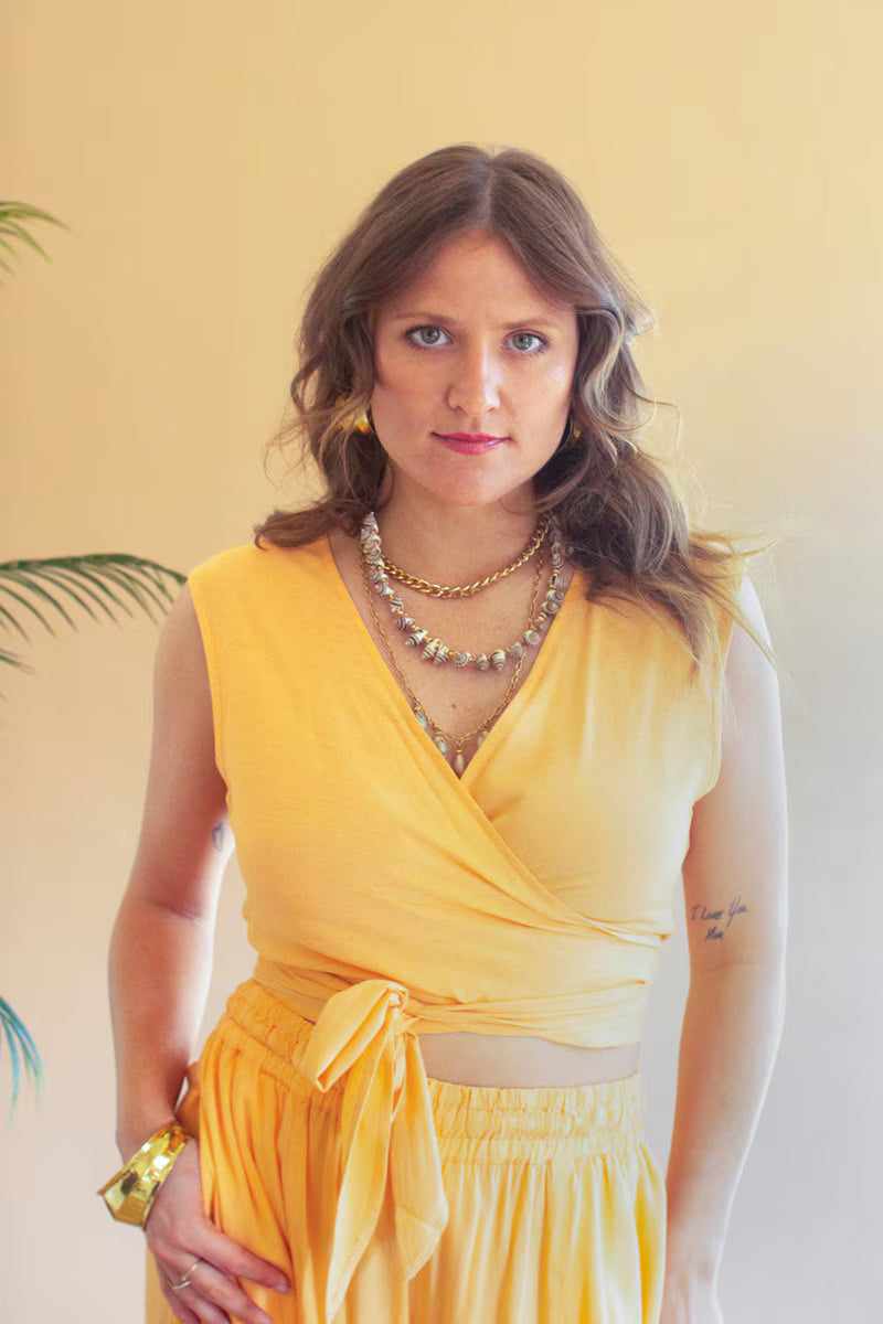 Cumin Convertible Wrap Blouse