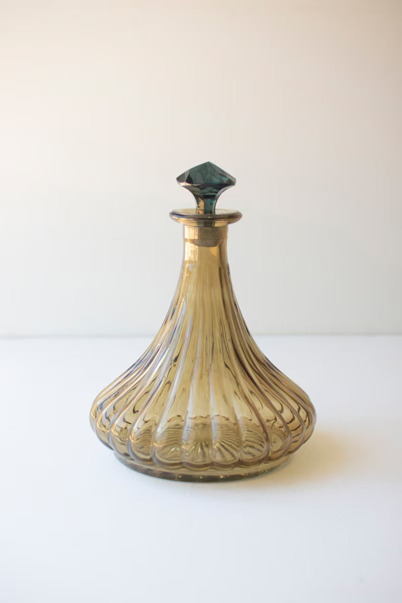 Set of 2 Glass Decanters