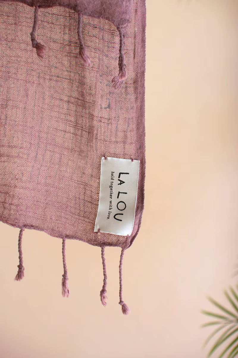 Set of 4 Block-Printed Scarves