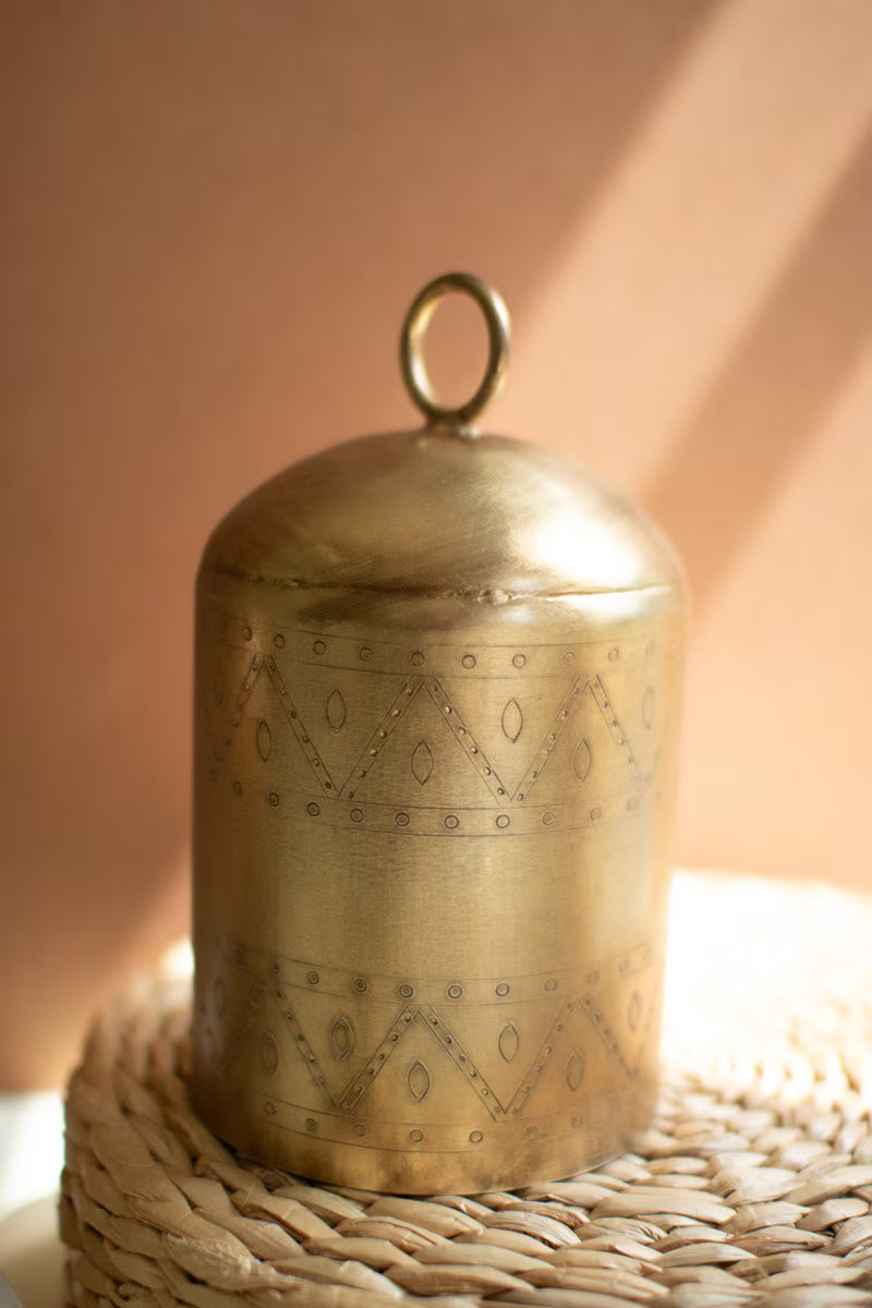Set of 3 Antique Brass Finish Bells