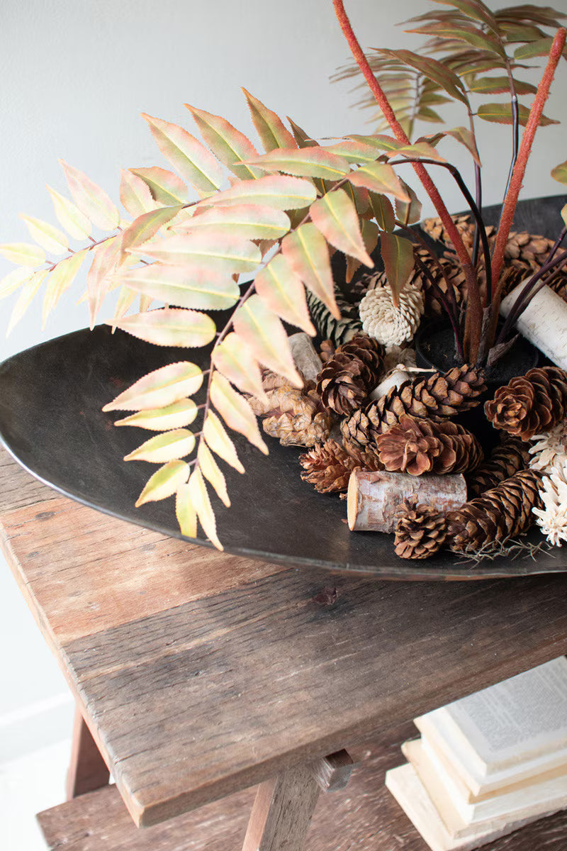 Giant Rustic Iron Oval Bowl