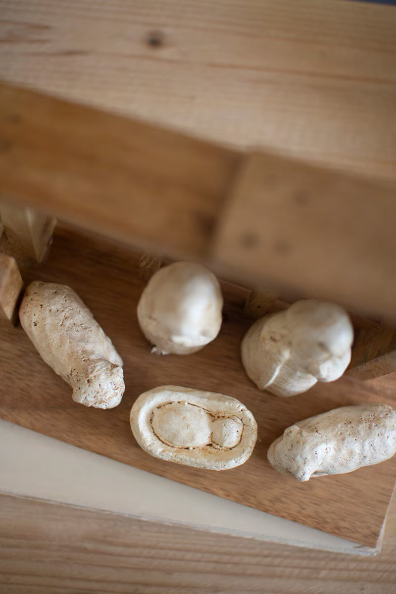 Wooden Nativity with Paper Mache Figures
