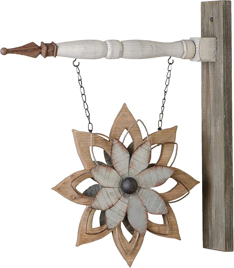 11.5 Inch Metal & Brown Wood Flower Arrow Replacement