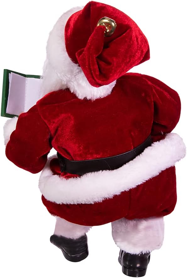 16-Inch Kringle Klaus Book And Stocking Santa