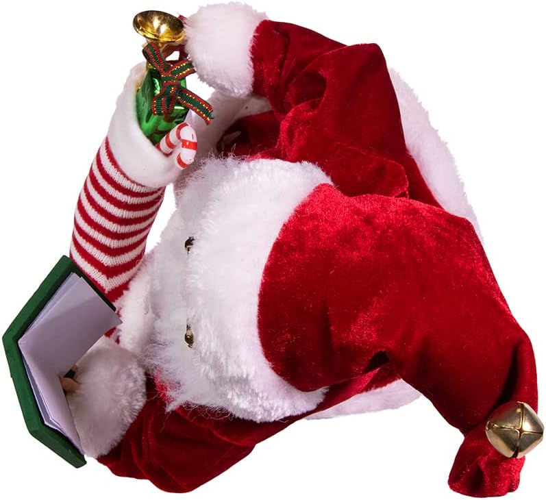 16-Inch Kringle Klaus Book And Stocking Santa