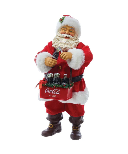 10.5" Coca-Cola Santa Opening A Coke