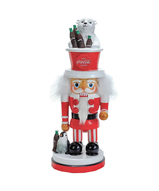15.75" Coca-Cola Polar Bear Hat Hollywood Nutcracker
