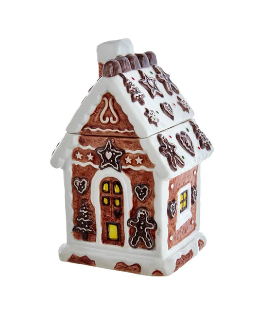 10.2 Inch Gingerbread House Cookie Jar