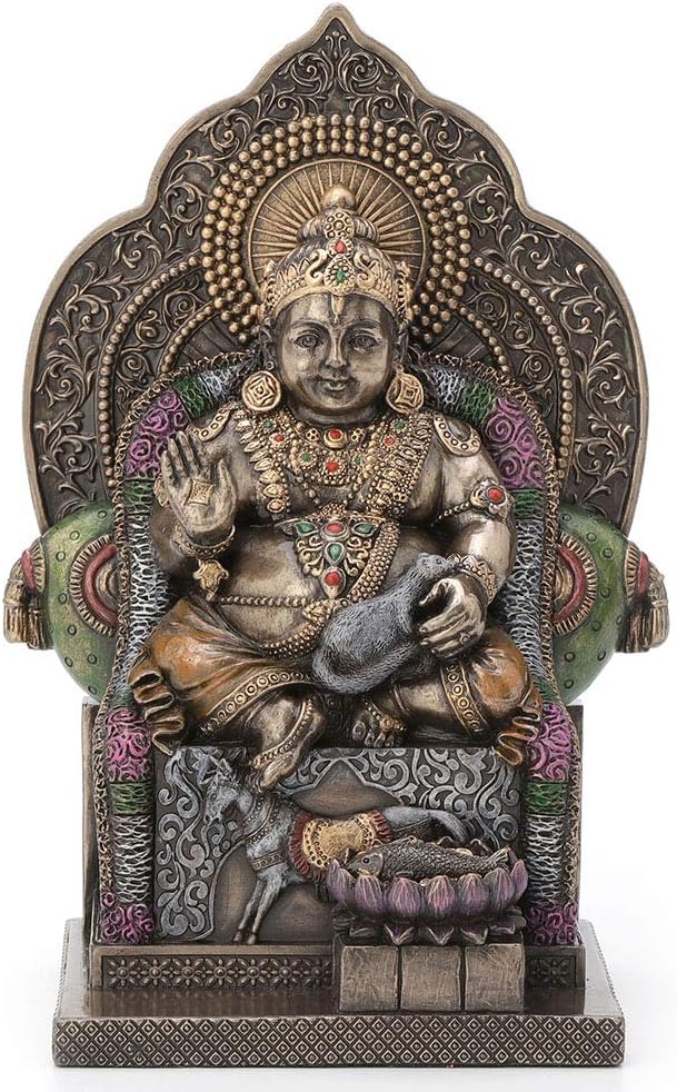 Lord Kubera Hindu God Of Wealth Figurine