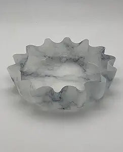 White Marble 4" Lillie Pad