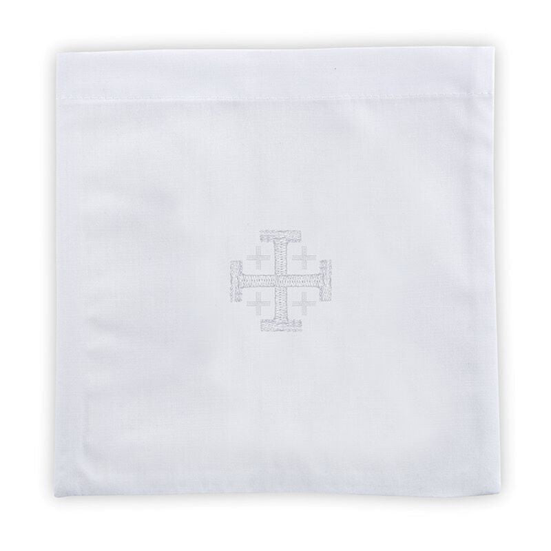 Linen Jerusalem Cross Chalice Pall