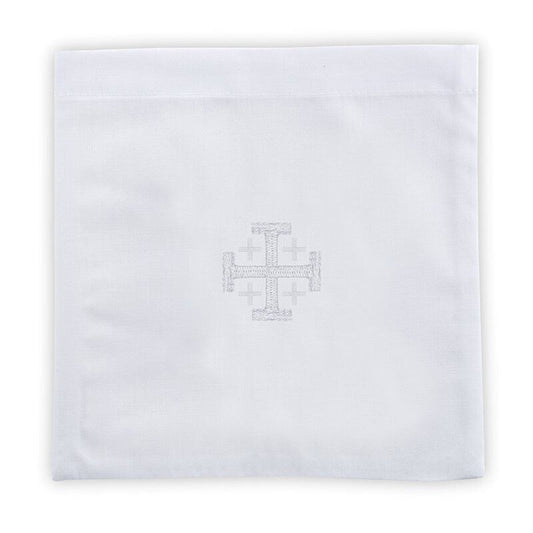 Linen Jerusalem Cross Chalice Pall