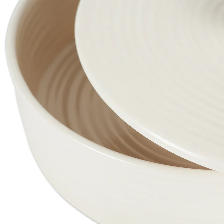 White Stoneware 8in Tortilla Warmer