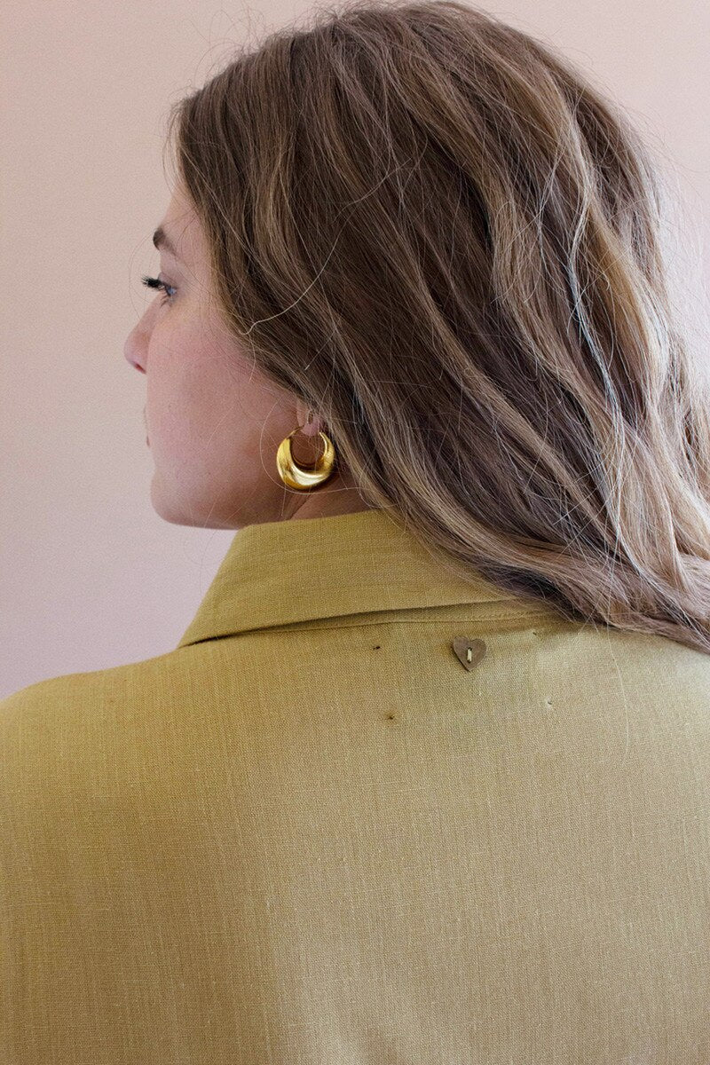 Pistachio Long-Sleeve Buttondown Dress with Pockets