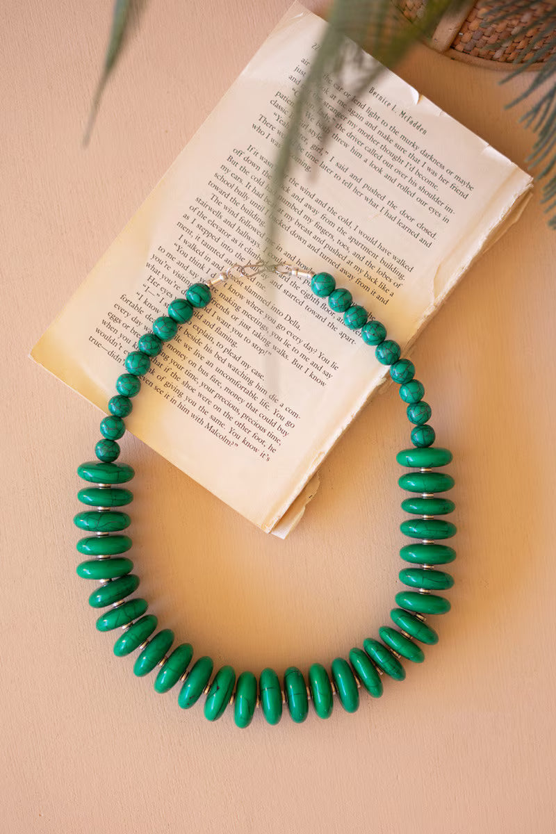 Kale Acrylic Bead Necklace