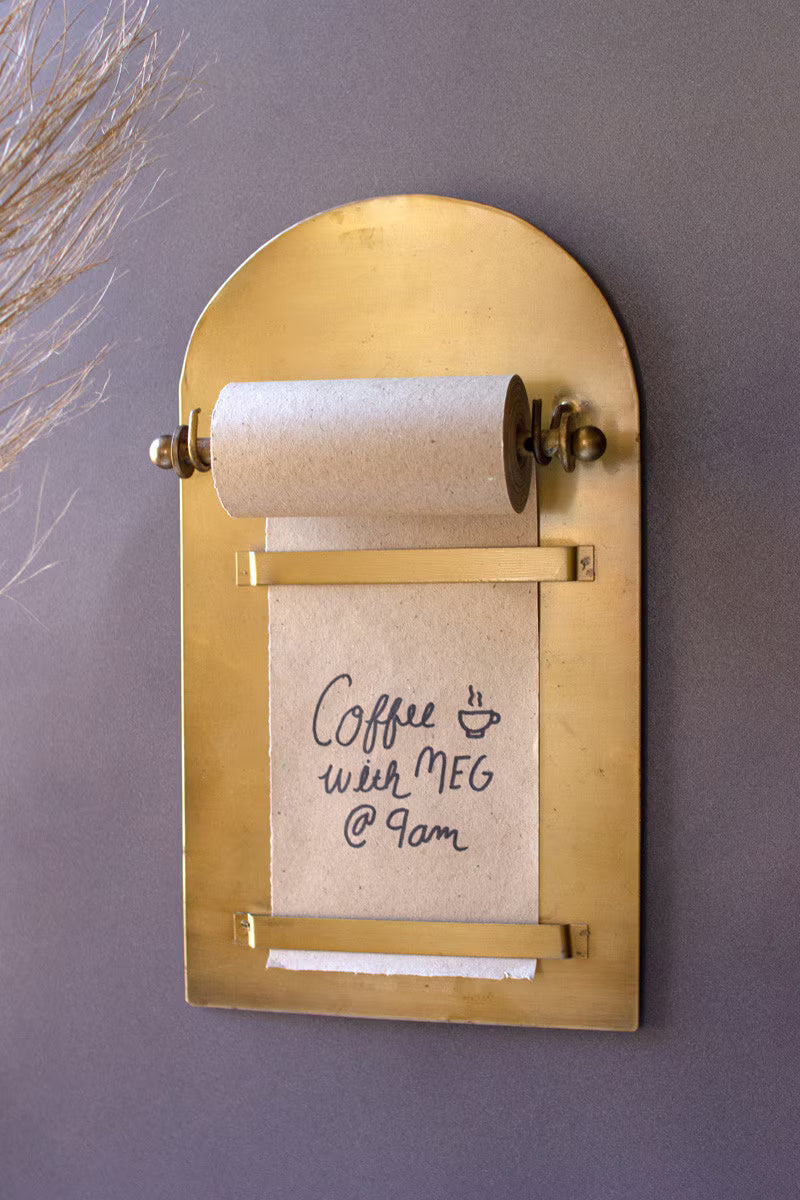 Antique Brass Magnetic Note Roll Antique Brass Magnetic Note Roll