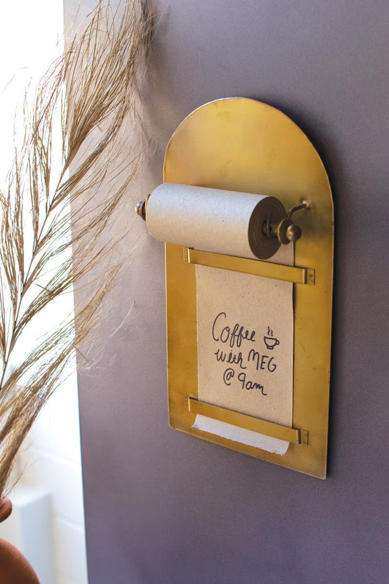 Antique Brass Magnetic Note Roll Antique Brass Magnetic Note Roll