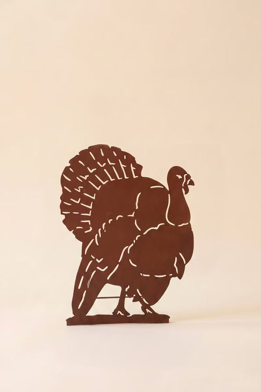 Rustic Metal Thanksgiving Turkey Stand