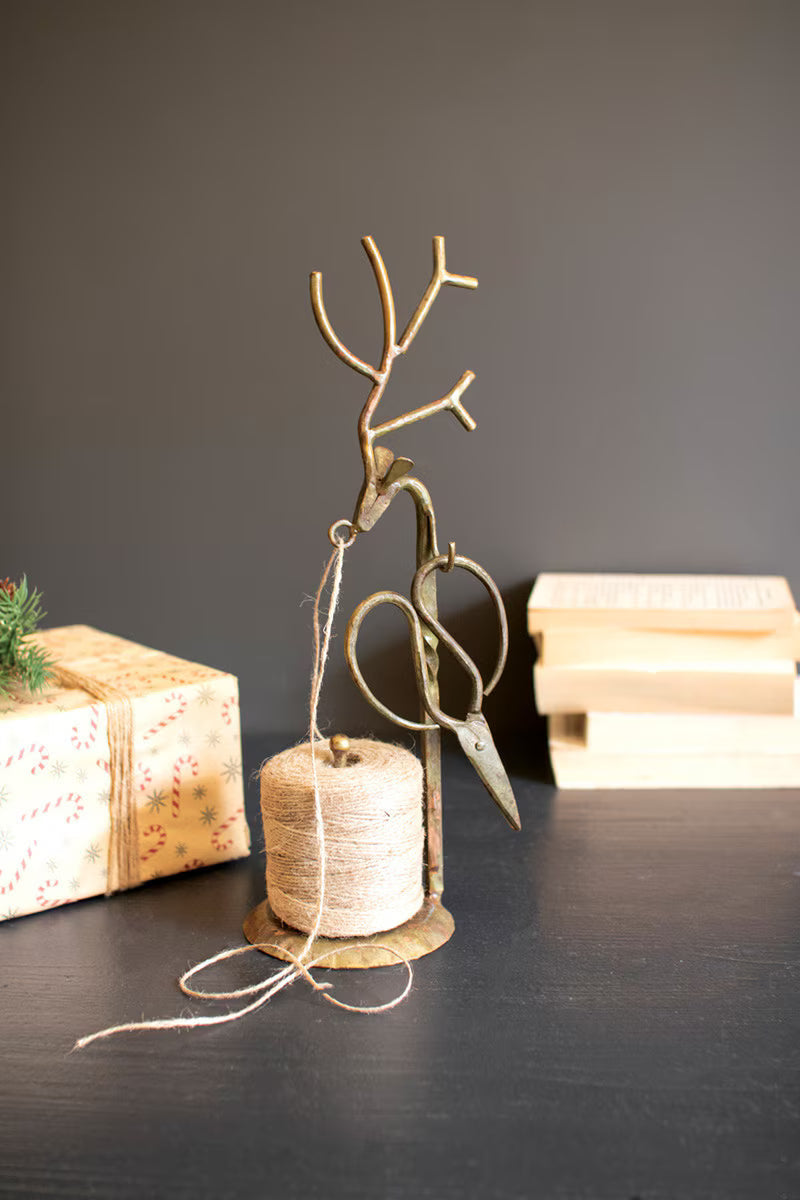 Forged-Iron Deer Jute Holder