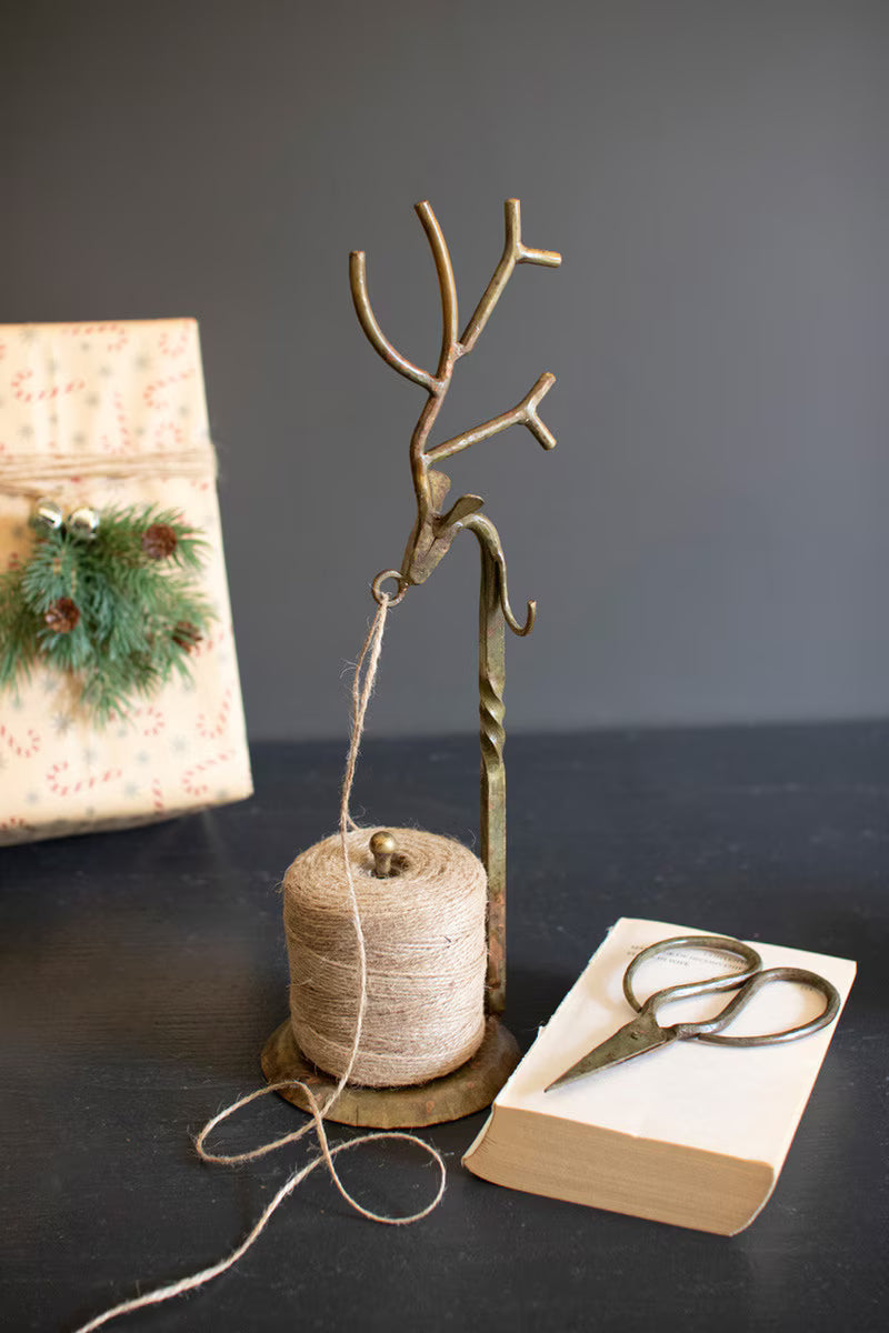 Forged-Iron Deer Jute Holder