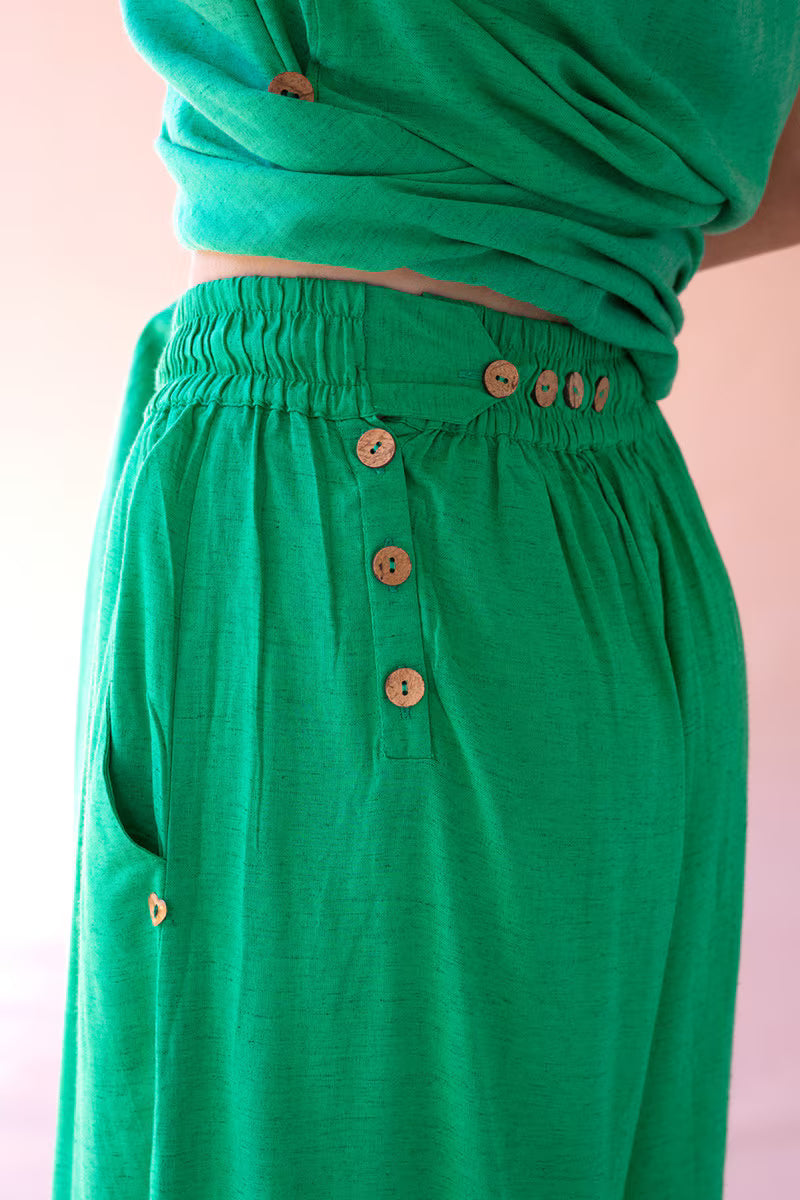 Kale Sleeveless Split-Front Tunic