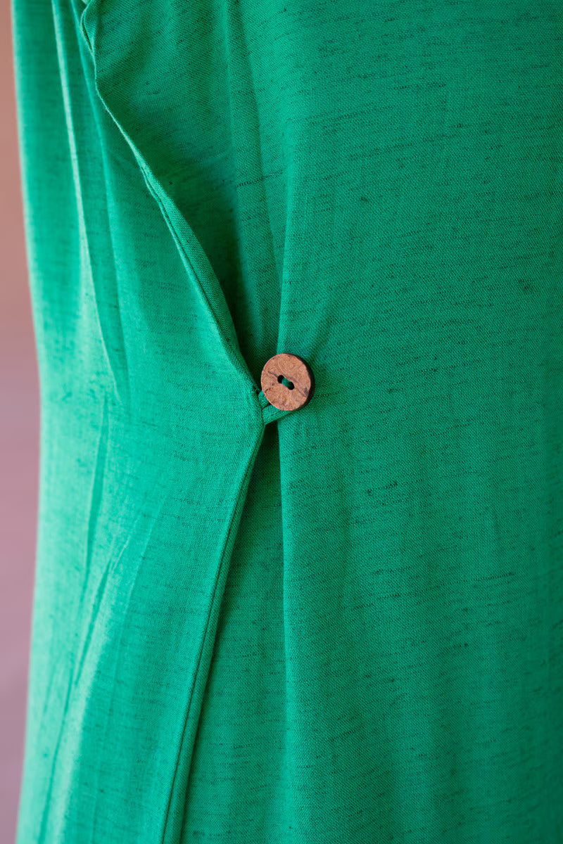 Kale Sleeveless Split-Front Tunic