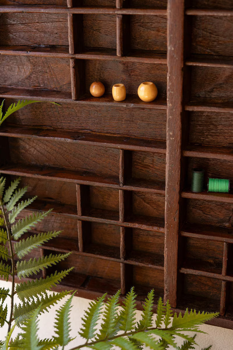 Antique Wooden Printer's Tray