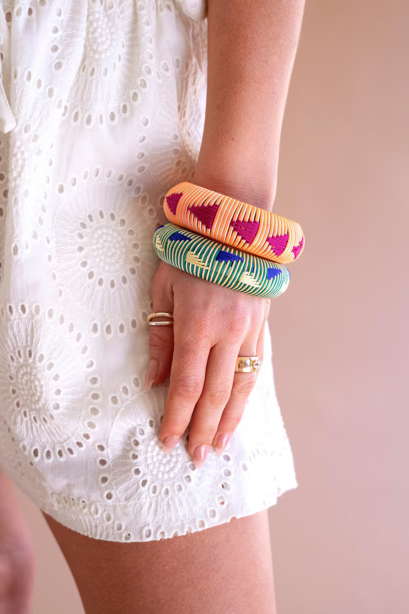 Set of 2 Threaded Bangles
