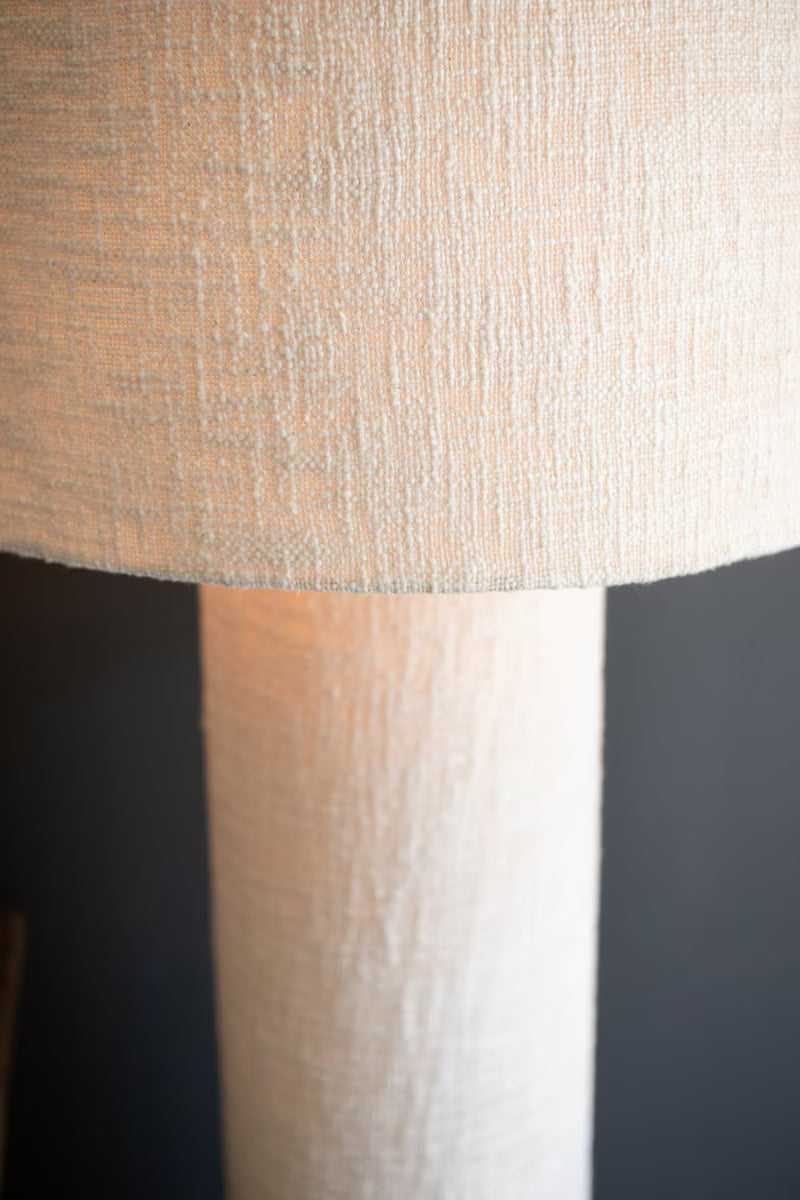 Boucle Fabric Floor Lamp with Shade