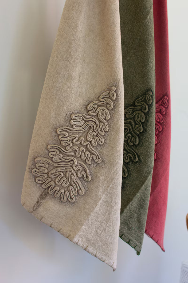 Set of 3 Christmas Tree Kitchen Towels