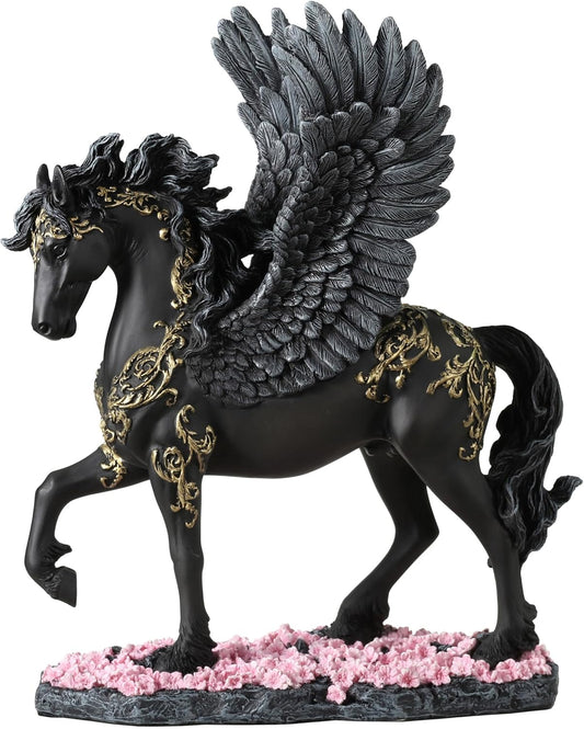 Winged Divine Pegasus Polystone Sculpture