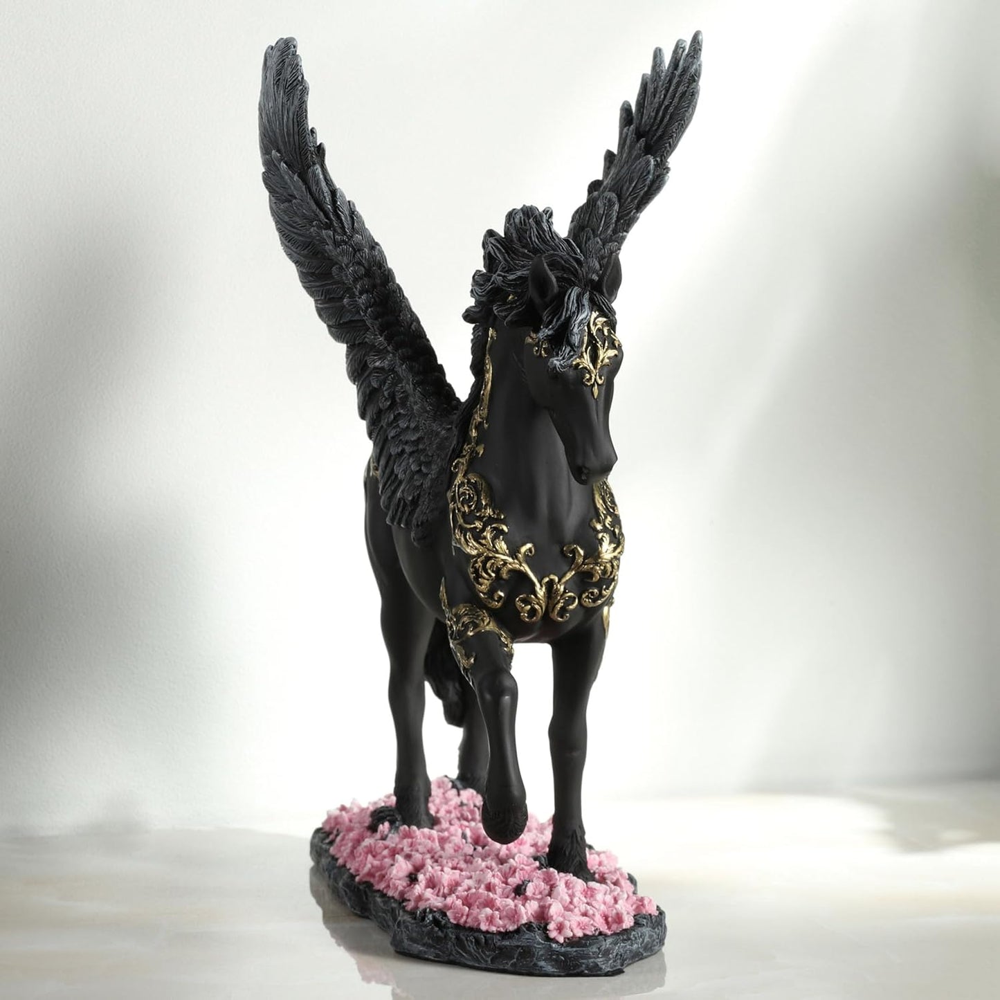 Winged Divine Pegasus Polystone Sculpture