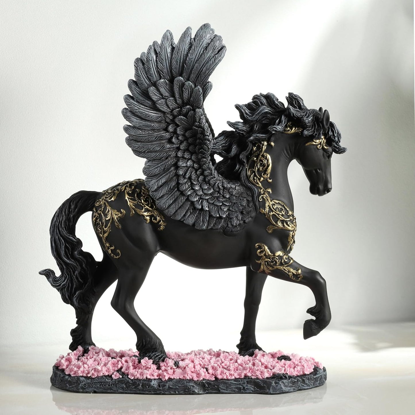 Winged Divine Pegasus Polystone Sculpture