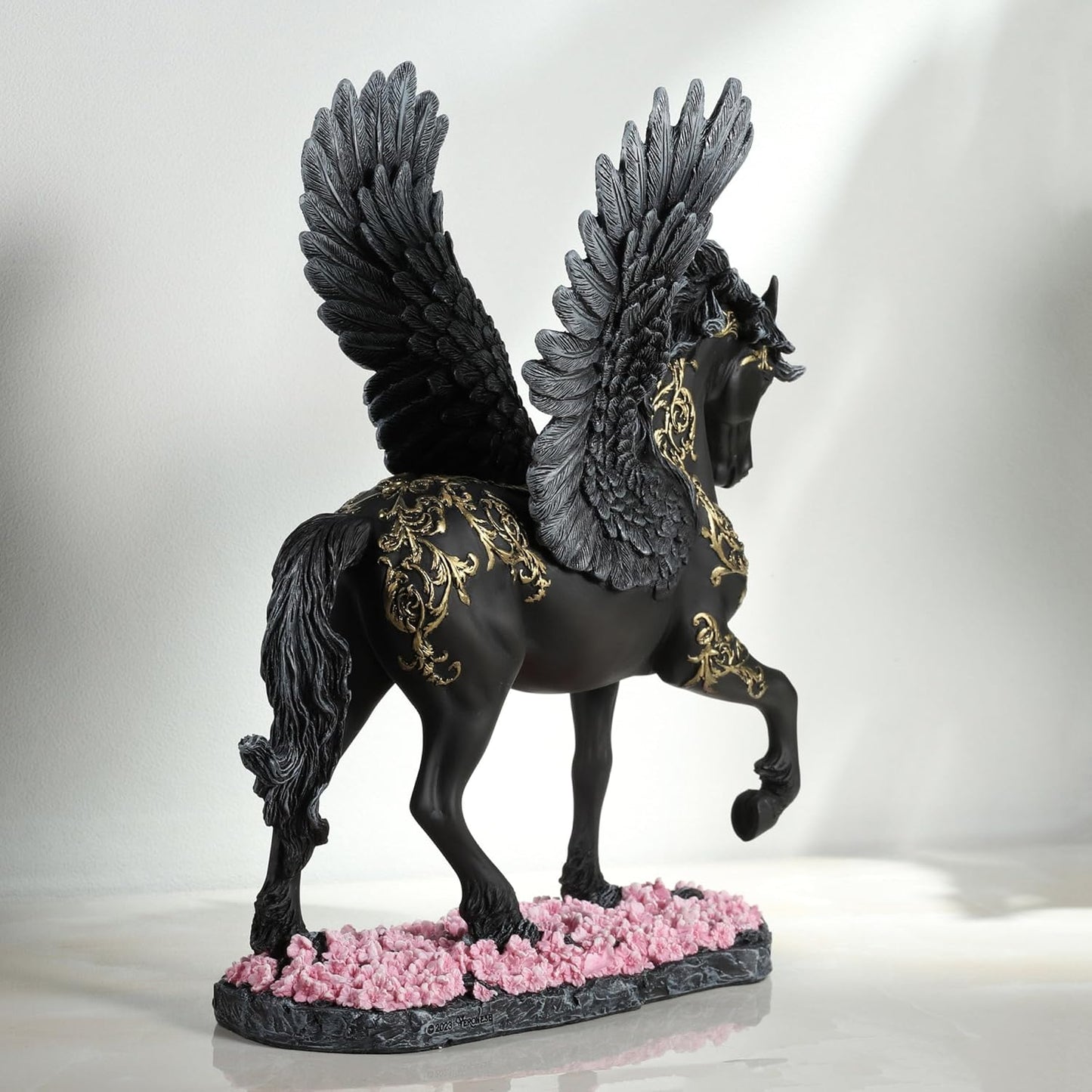 Winged Divine Pegasus Polystone Sculpture
