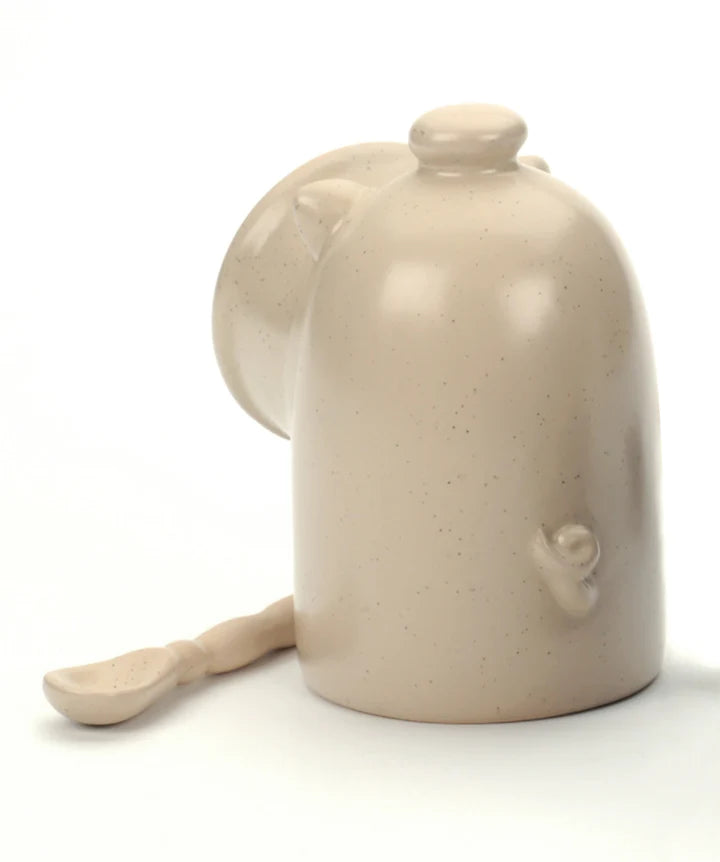 Stoneware Salt Pig Oat