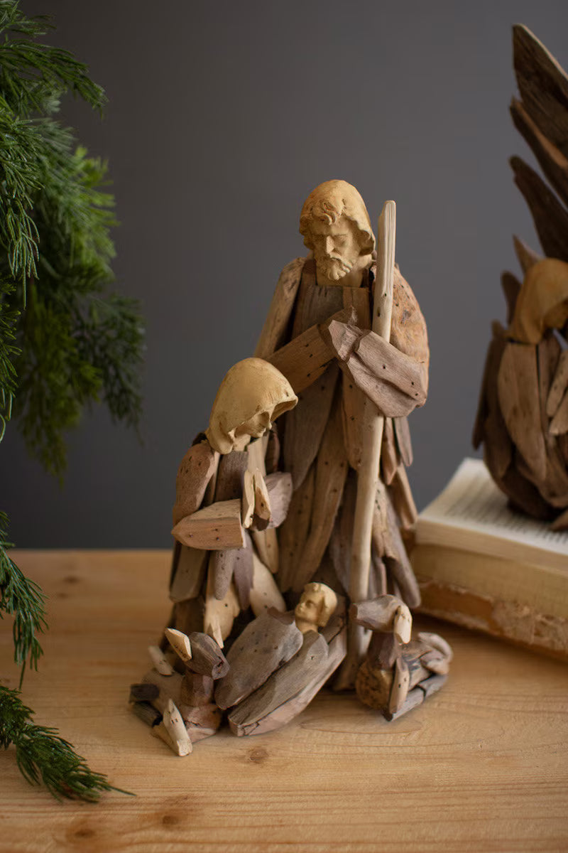 Driftwood Mary, Joseph and Jesus