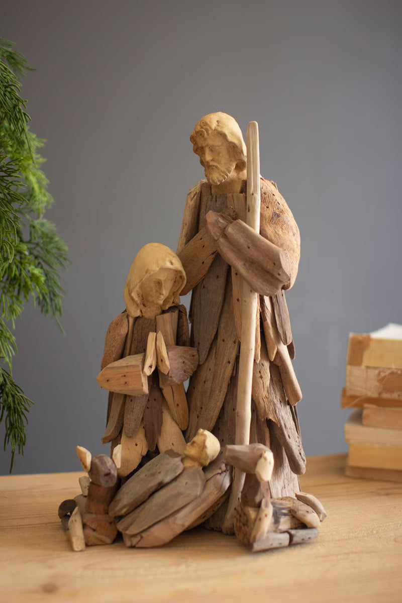 Driftwood Mary, Joseph and Jesus