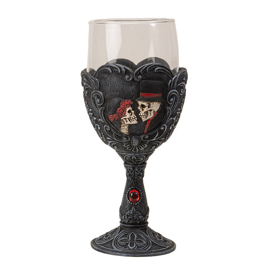 Love Never Dies Glass Goblet