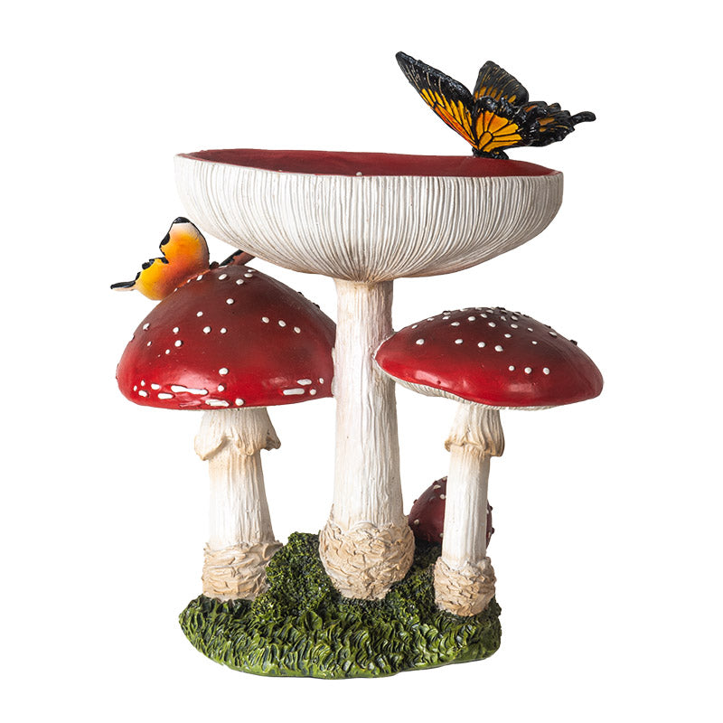 Toadstool Mushrooms W/Butterflies