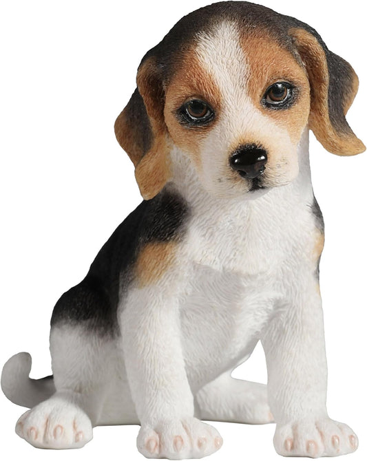 Sitting Beagle Puppy Figurine