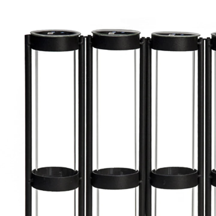 Six-Tube Hinged Vases on Rings Stands