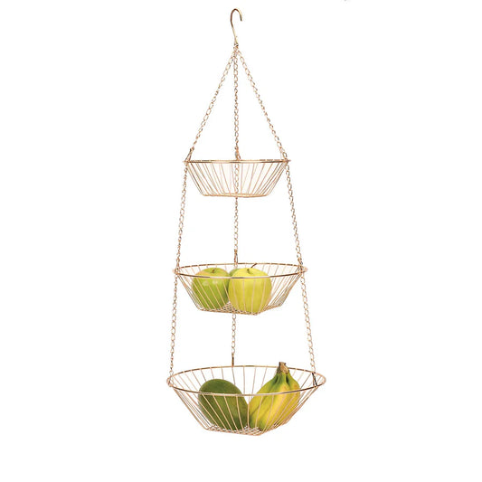 Wire Hanging Basket Copper